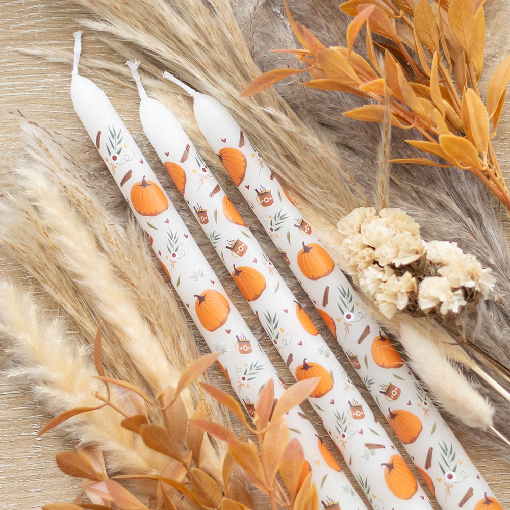 set de 3 bougies citrouilles pumpkin spice something different