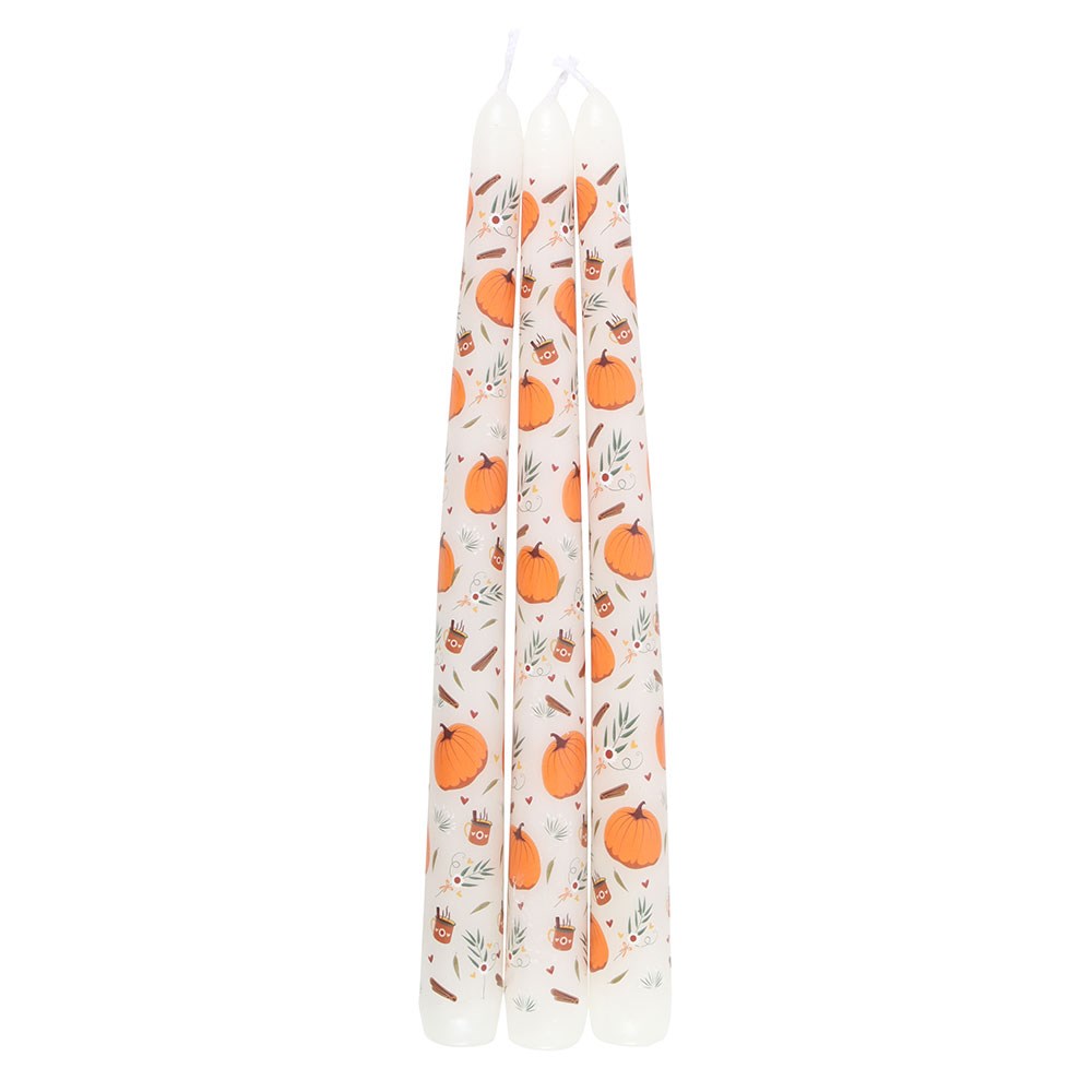set de 3 bougies citrouilles pumpkin spice something different