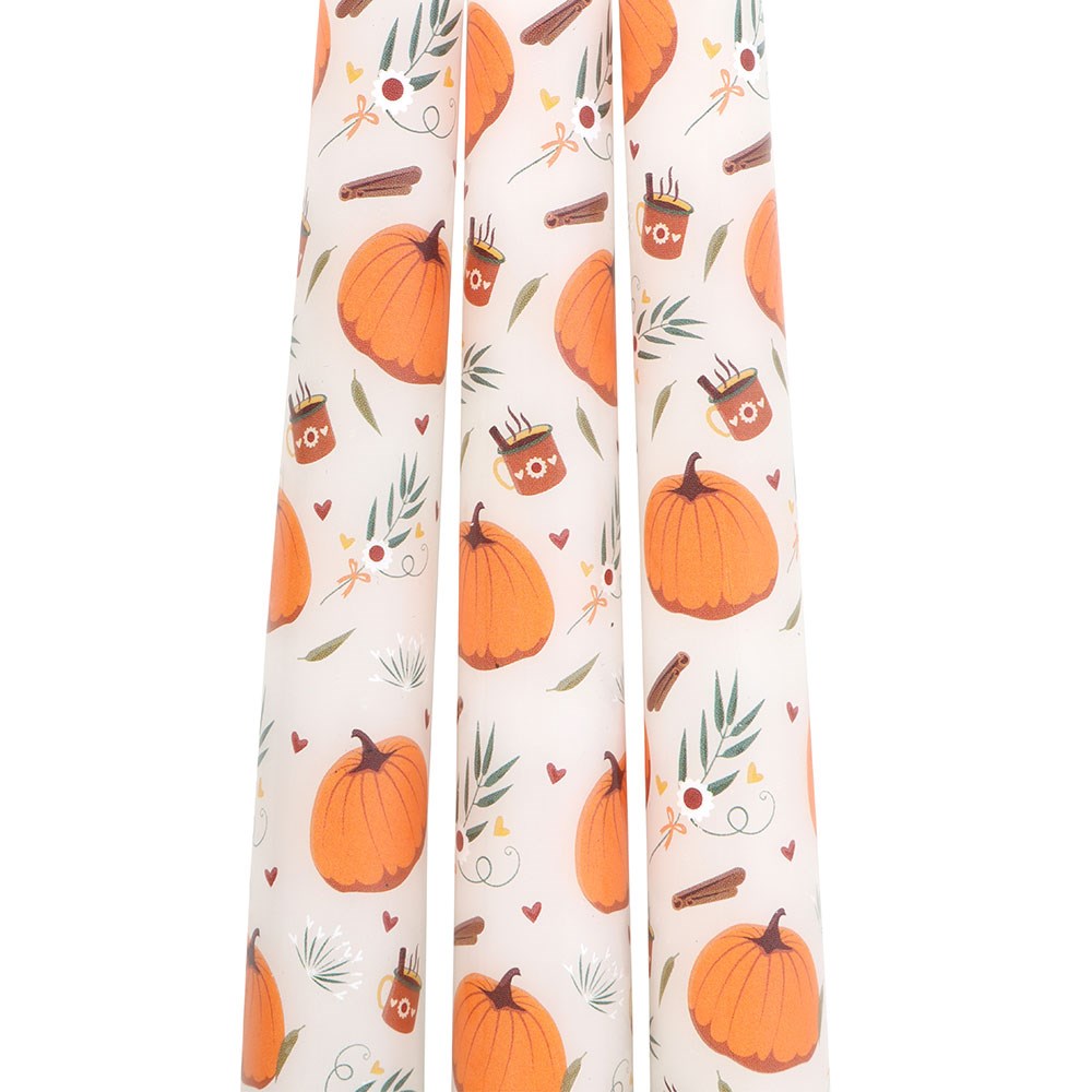 set de 3 bougies citrouilles pumpkin spice something different