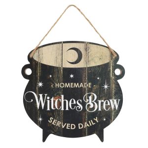 plaque à suspendre chaudron witches brew something different
