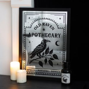 cadre miroir apothicaire au vieux corbeau something different