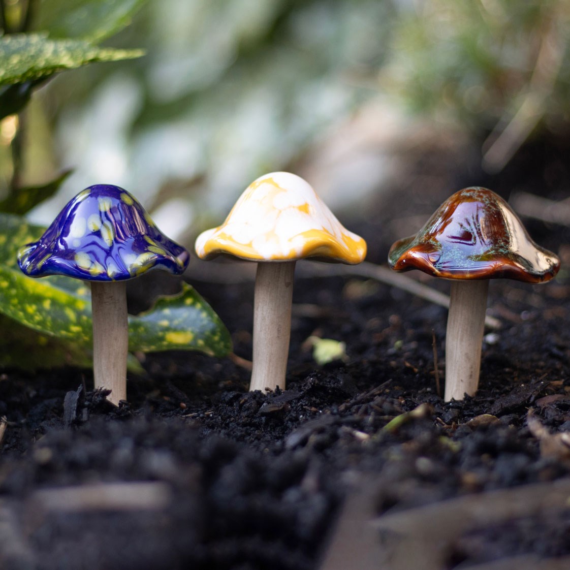 champignon décoratif pour pot de fleurs something different