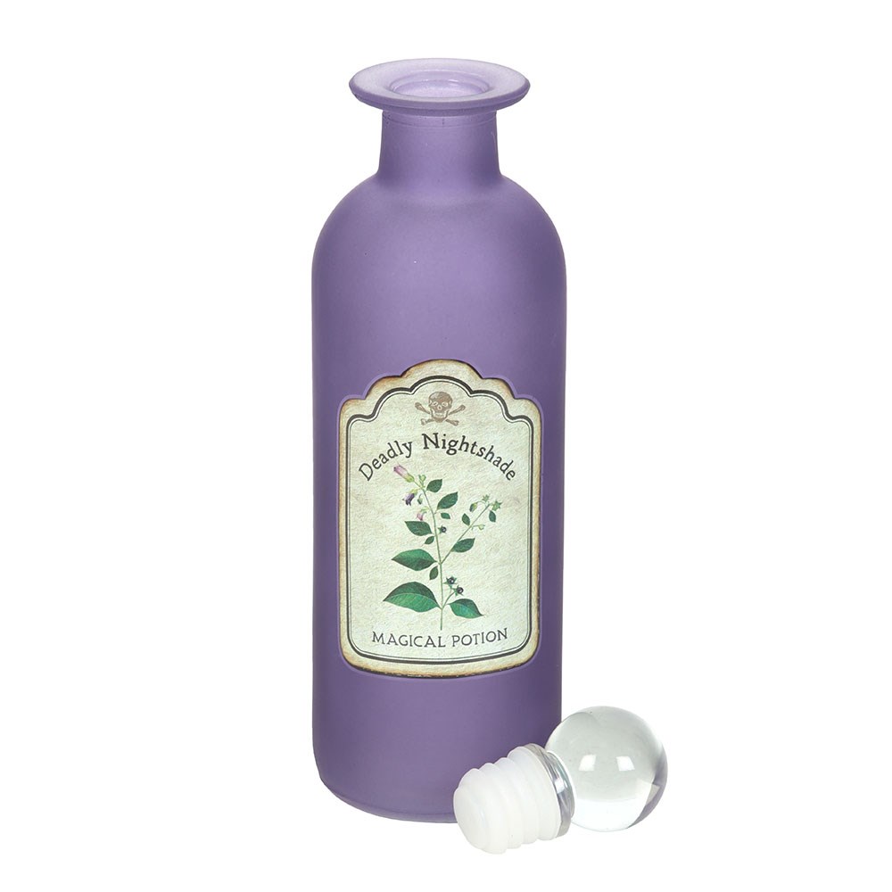 bouteille de potion en verre décorative belladone something different