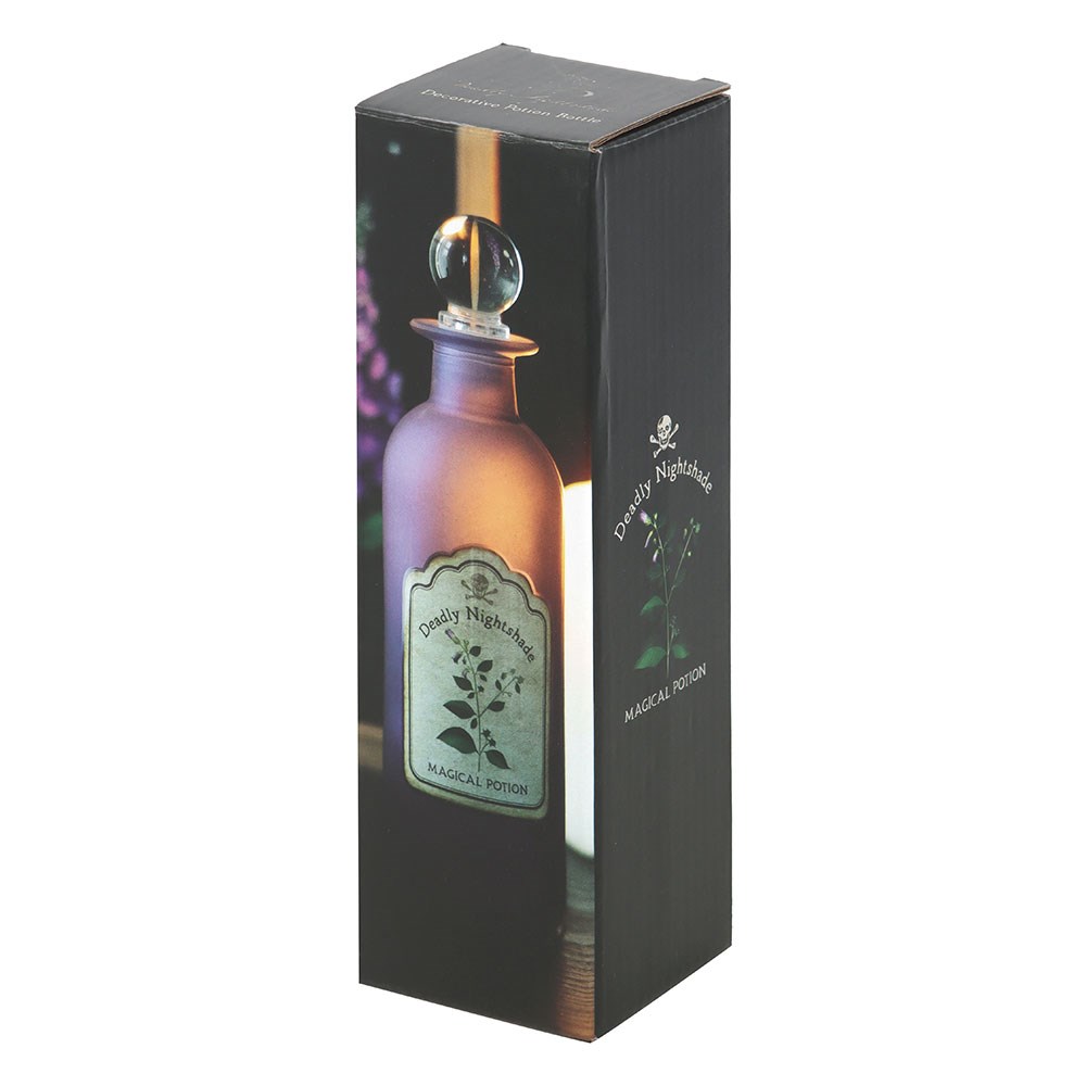 bouteille de potion en verre décorative belladone something different