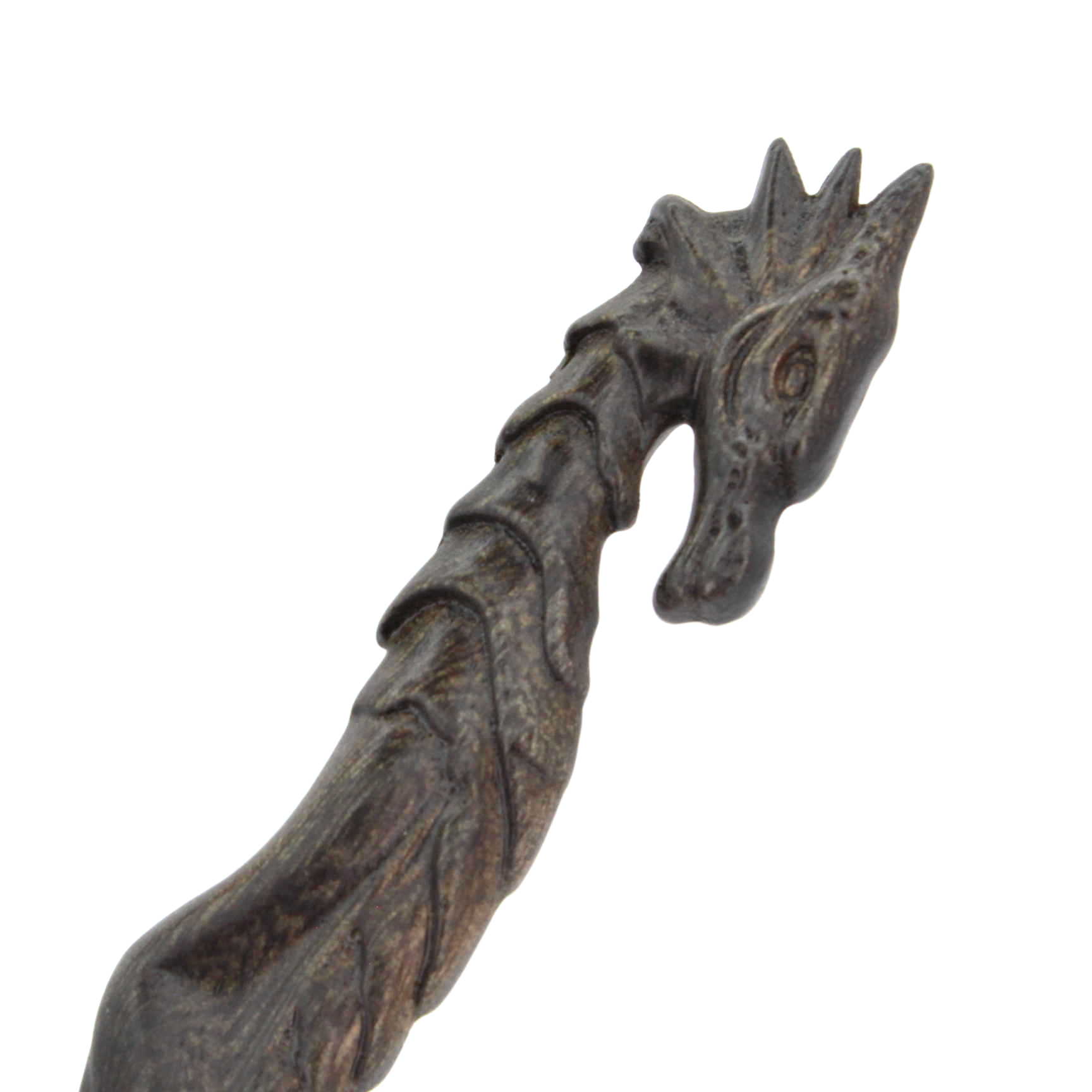 baguette magique en bois sculpté dragon ou sombral handicraftviet