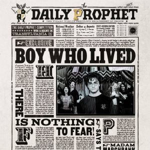 carte lenticulaire “the boy who lived” – minalima