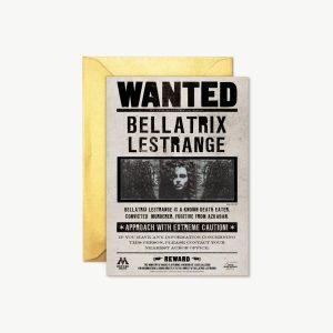 carte lenticulaire wanted bellatrix lestrange – minalima
