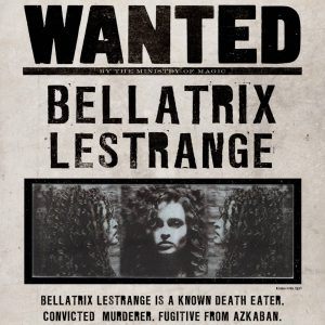 carte lenticulaire wanted bellatrix lestrange – minalima