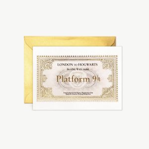 carte pliée “billet du poudlard express” – minalima
