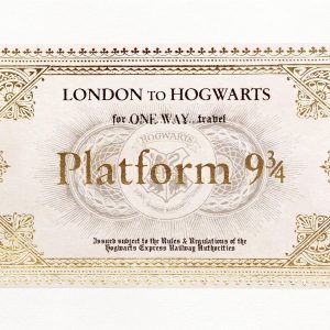 carte pliée “billet du poudlard express” – minalima