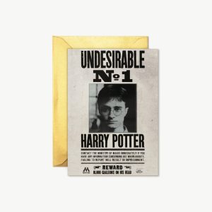 carte pliée “harry potter undesirable n°1” – minalima