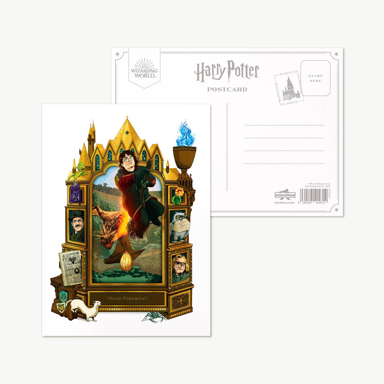 carte postale “accio eclair de feu !” – minalima