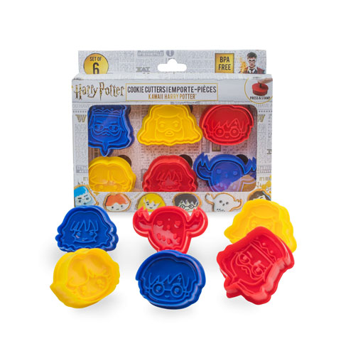 lot de 6 emporte pièces harry potter kawaii pour cookies cinereplicas