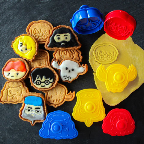 lot de 6 emporte pièces harry potter kawaii pour cookies cinereplicas