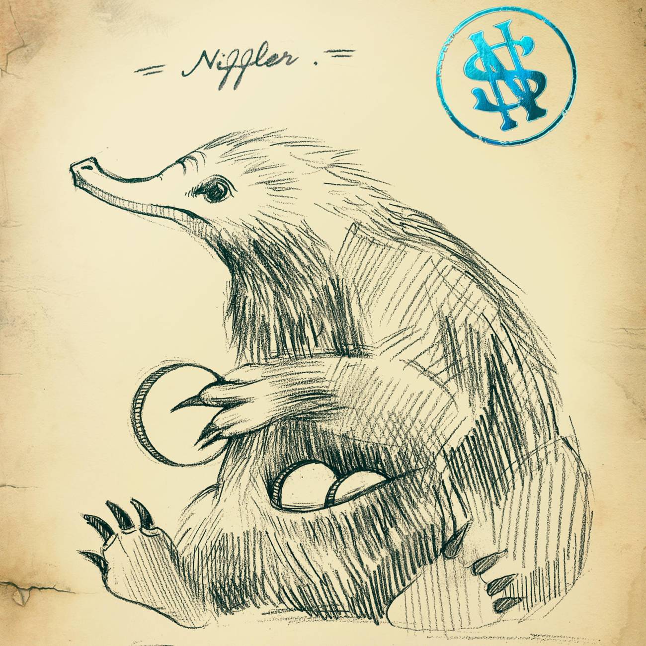 carte postale mystère animaux fantastiques journal de terrain de newt scamander