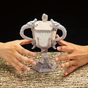 coupe des trois sorciers en porcelaine harry potter by sunart
