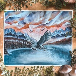 hippogriff lesson watercolor 15.99