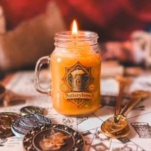 bougie parfumée bière au beurre the wizarding trunk