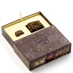 coffret cadeau monstrueux livre des monstres pin's et porte clés the carat shop