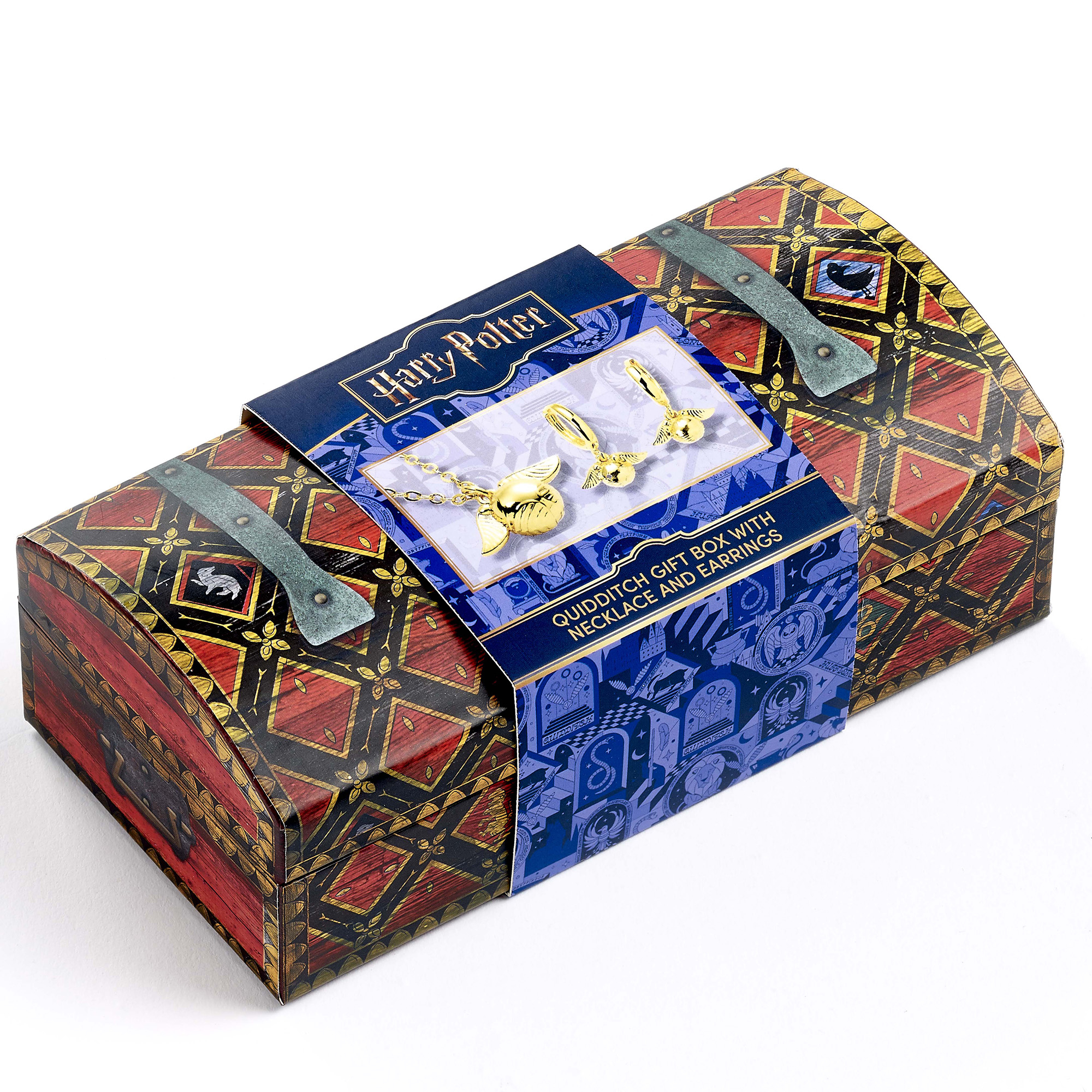 coffret cadeau quidditch collier et boucles d'oreilles vif d'or the carat shop