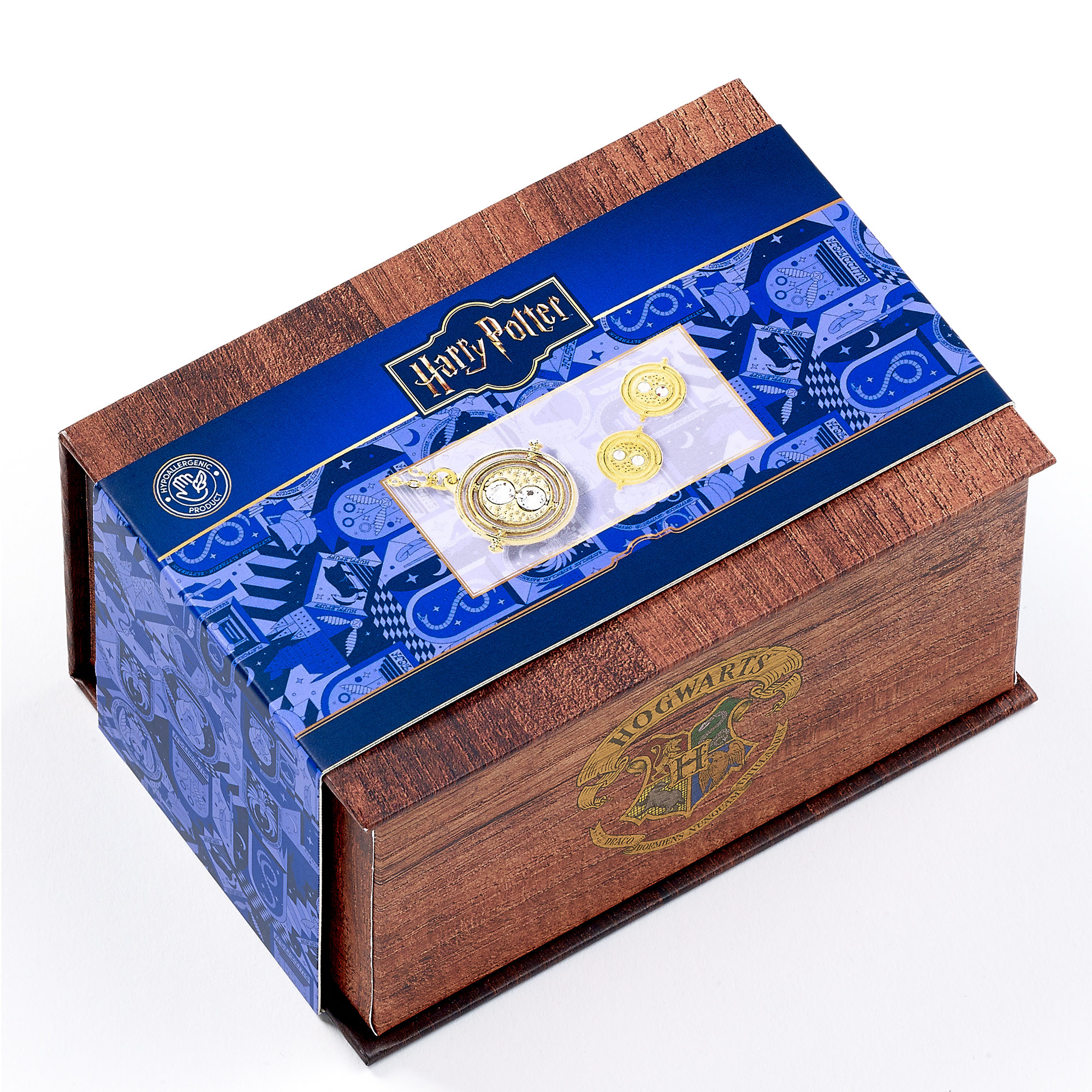 coffret cadeau hermione collier et boucles d'oreilles retourneur de temps the carat shop