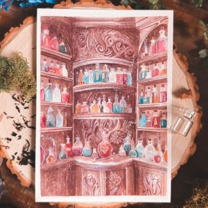 tirage d'art de l'apothicaire the wizarding trunk
