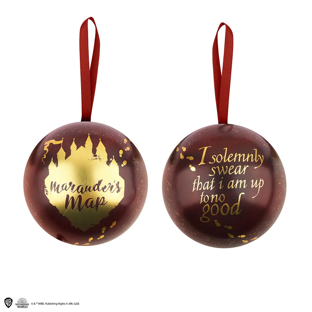 boule de noël luna lovegood avec lanière et pin's