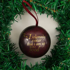 boule de noël luna lovegood avec lanière et pin's