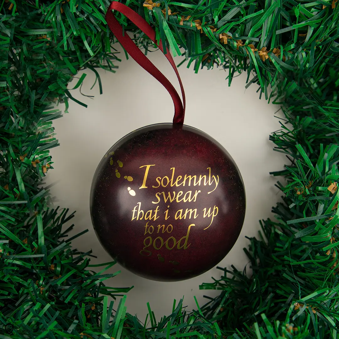 boule de noël luna lovegood avec lanière et pin's