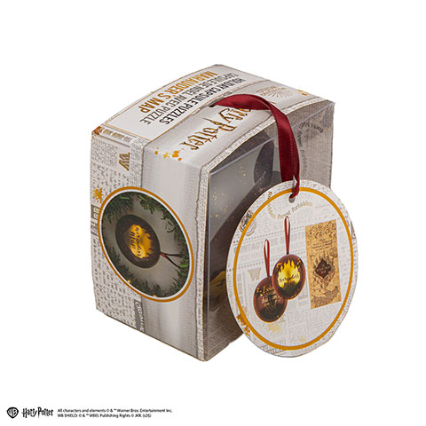 boule de noël luna lovegood avec lanière et pin's
