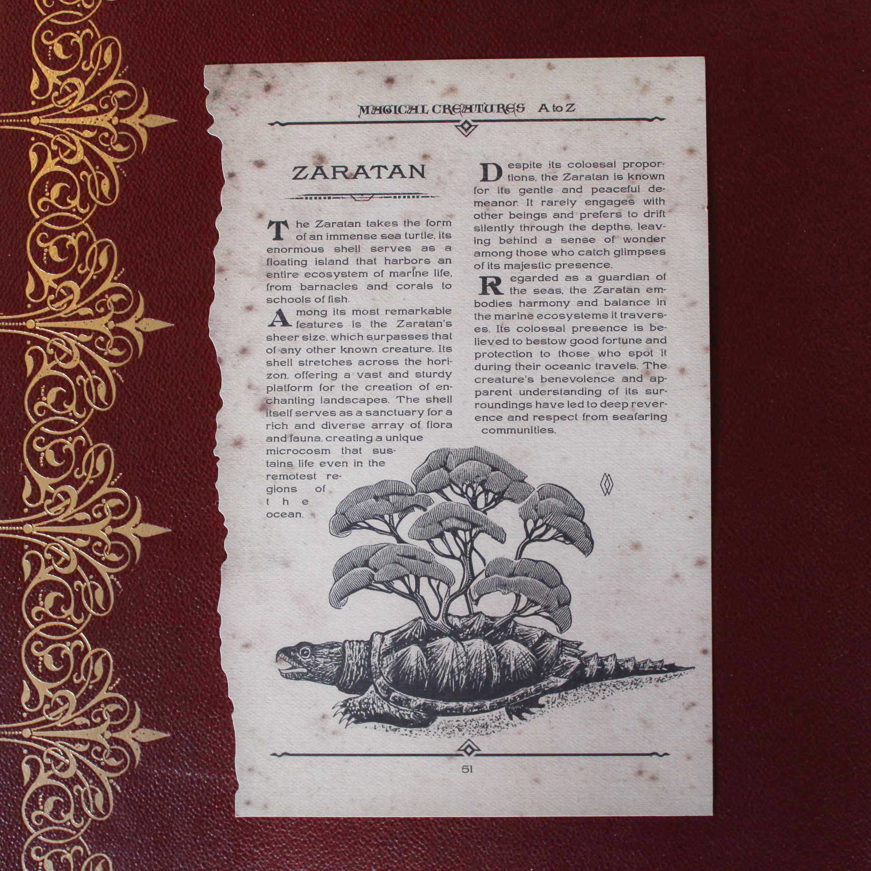 page des créatures magiques elf et erlking the wizarding trunk