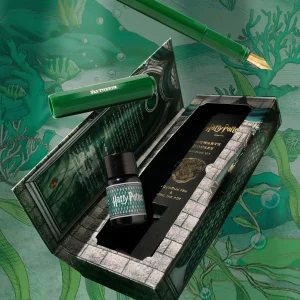 ensemble stylo plume "carousel" et encre 10 ml serpentard ferris wheel press