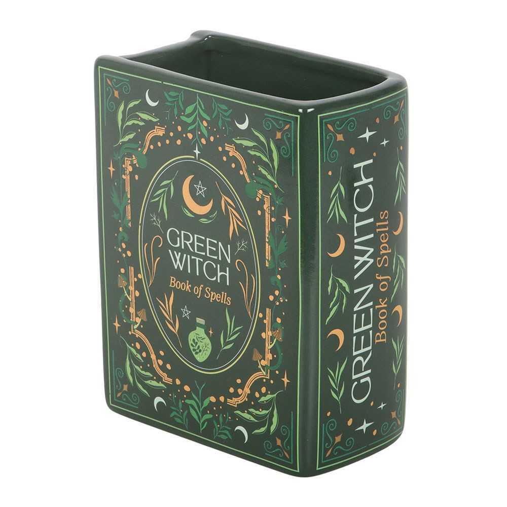 vase en forme de livre green witch something different