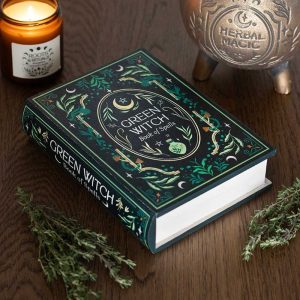 boîte de rangement en forme de livre green witch something different