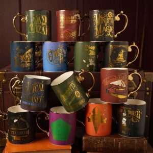 collection de mugs harry potter à poignée dorée widdop & co