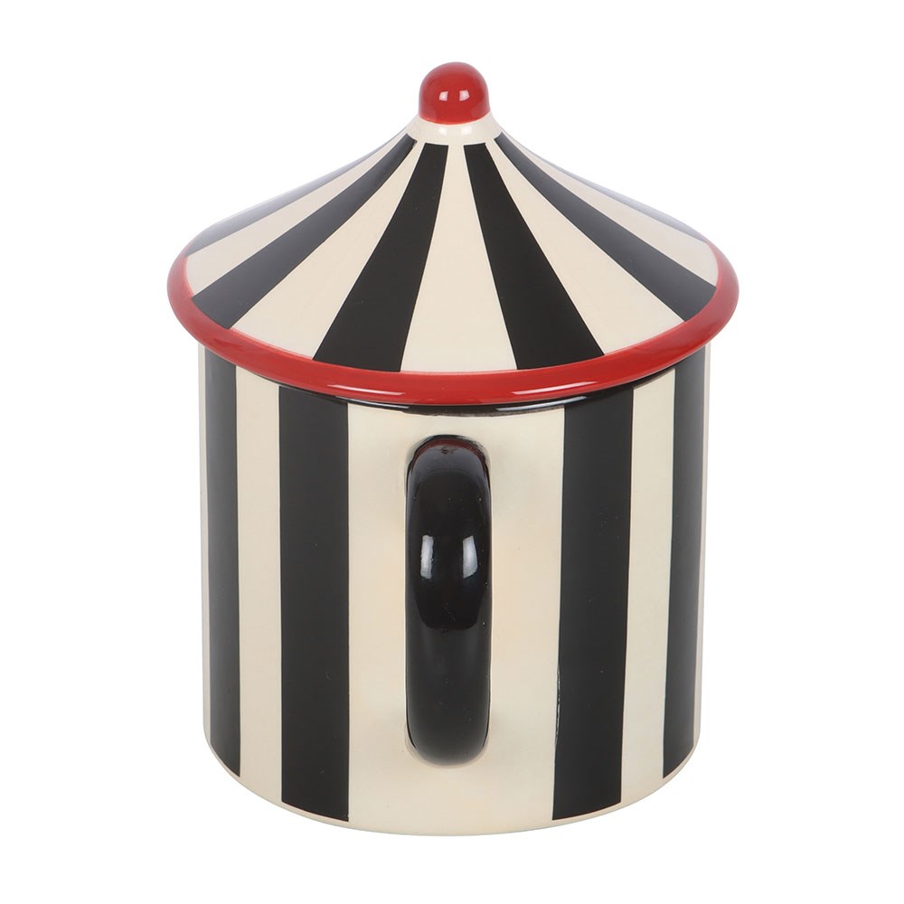 tasse « tente de cirque » à rayures noires something different