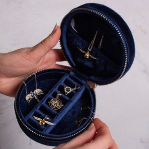 trousse à bijoux harry potter en velours reliques de la mort