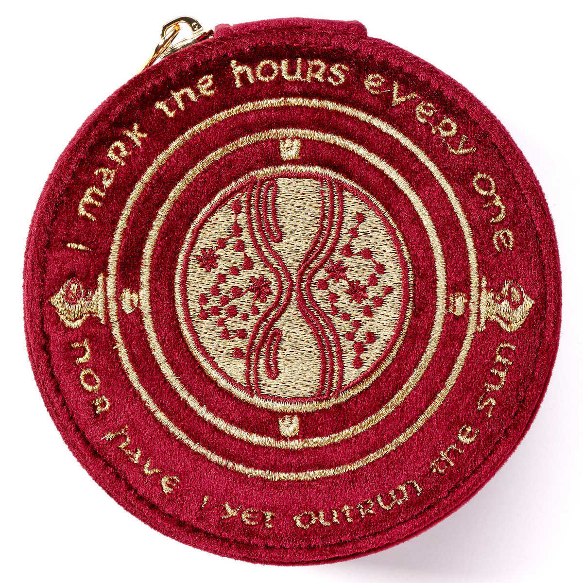 trousse à bijoux harry potter en velours retourneur de temps