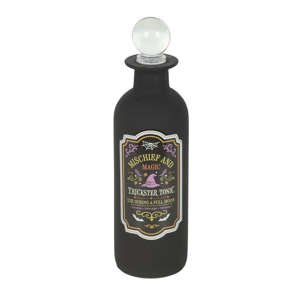bouteille de potion en verre décorative espièglerie et magie something different