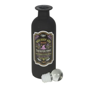 bouteille de potion en verre décorative espièglerie et magie something different