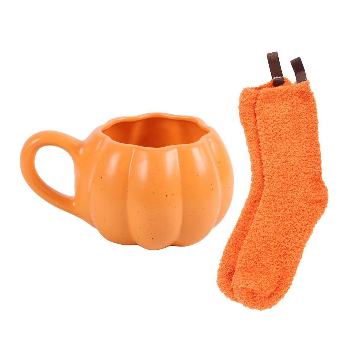 ensemble tasse et chaussettes citrouille something different