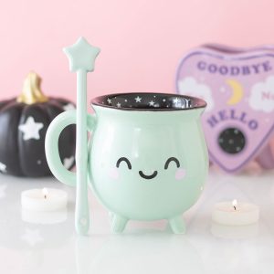 tasse chaudron en verre violet double paroi avec cuillère something different (copie)