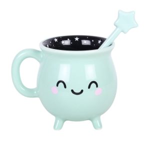 tasse chaudron en verre violet double paroi avec cuillère something different (copie)