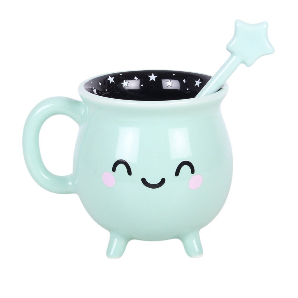 tasse chaudron en verre violet double paroi avec cuillère something different (copie)
