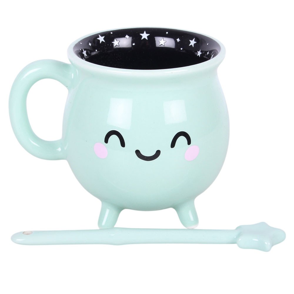 tasse chaudron en verre violet double paroi avec cuillère something different (copie)