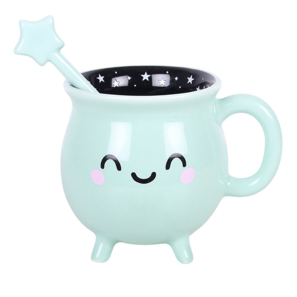 tasse chaudron en verre violet double paroi avec cuillère something different (copie)