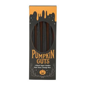 set de 4 bougies larmes de citrouille