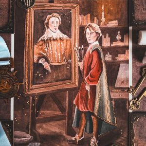 tirage d'art peinture d'un portrait the wizarding trunk