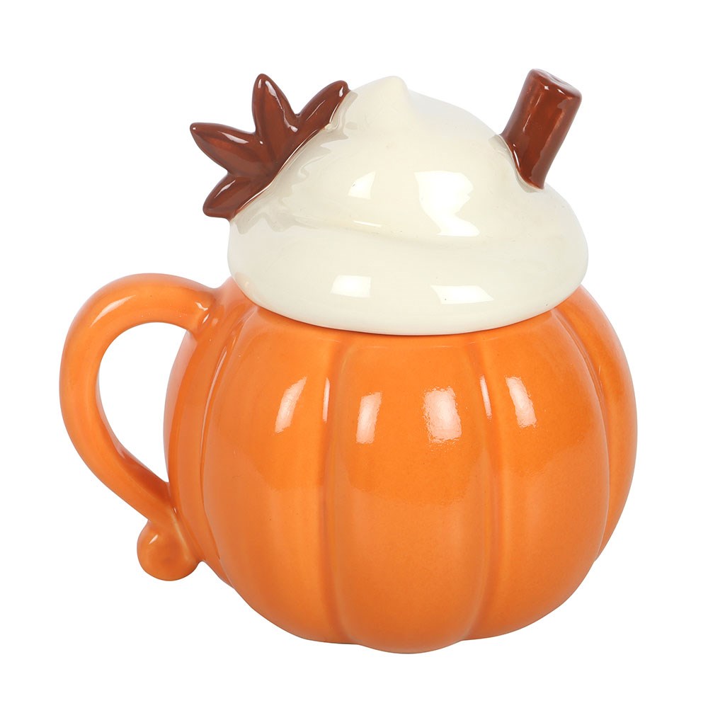 mug citrouille avec couvercle crème pumpkin pie something different