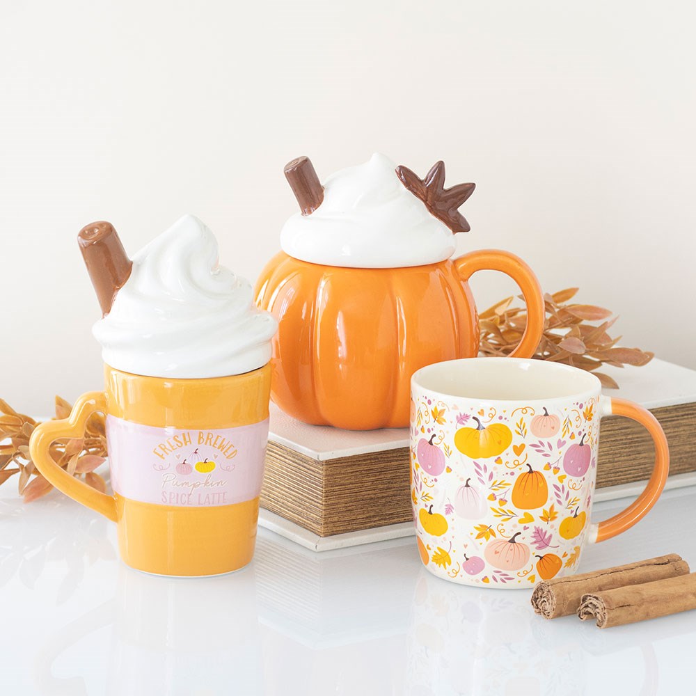 mug citrouille avec couvercle crème pumpkin pie something different